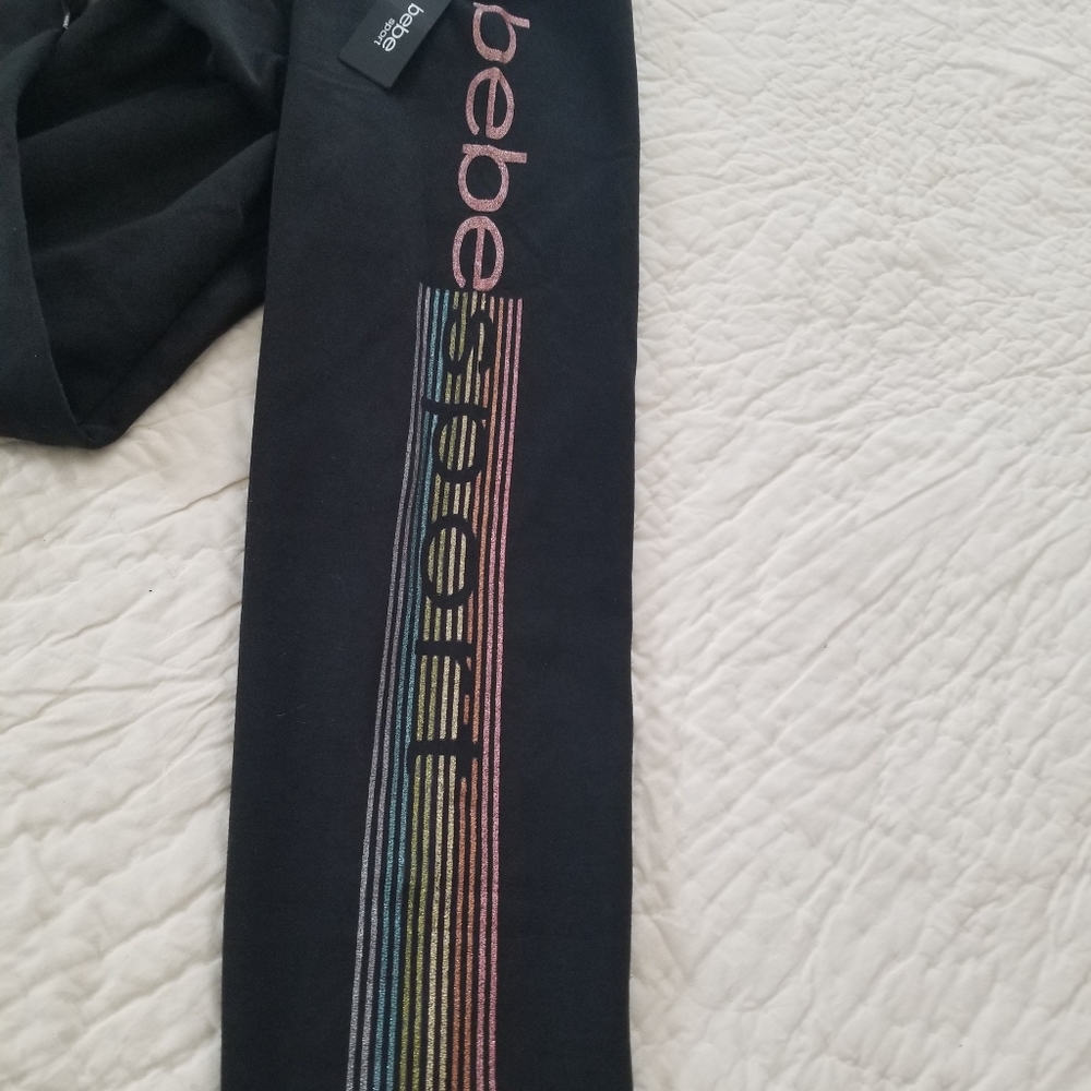 Bebe sport fleece warmup pants